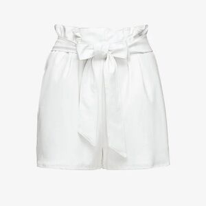 Commando faux leather paper bag short white medium